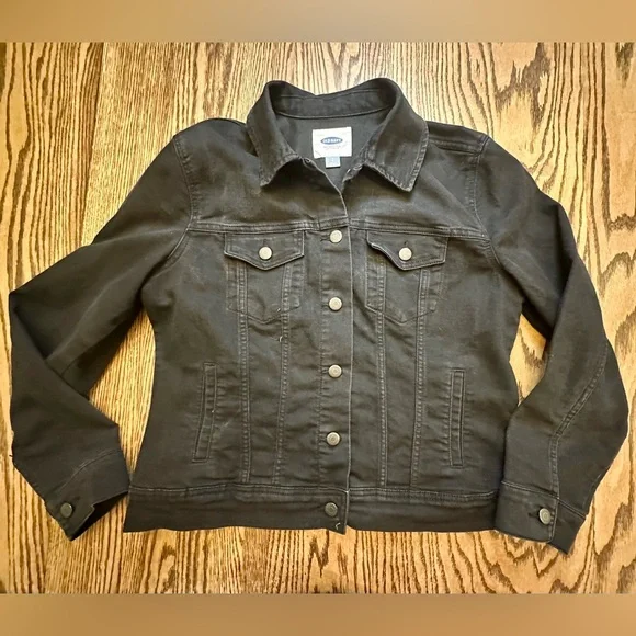Old Navy Jackets Coats Womens Old Navy Black Jean Denim